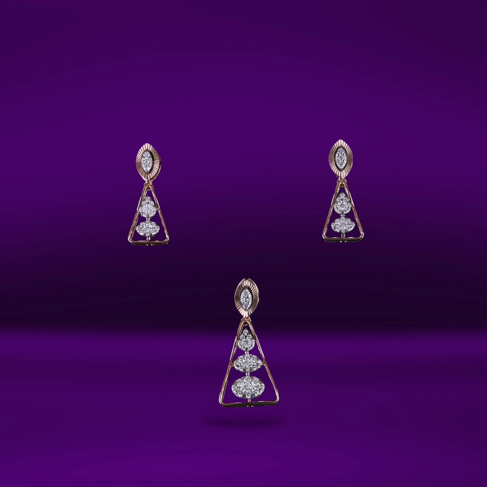 Diamond Pendant Set